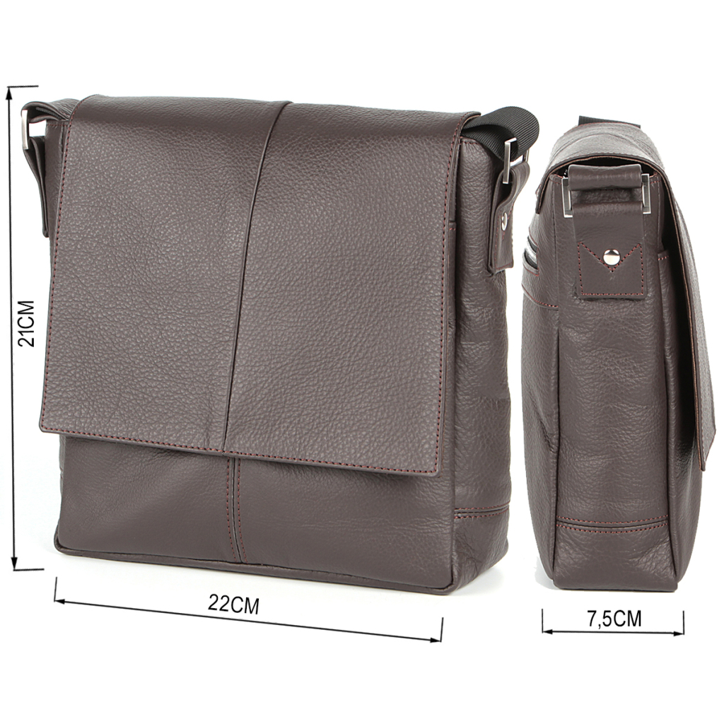 Сумка Shvigel Шкіряна Коричнева (00852) - зображення 3