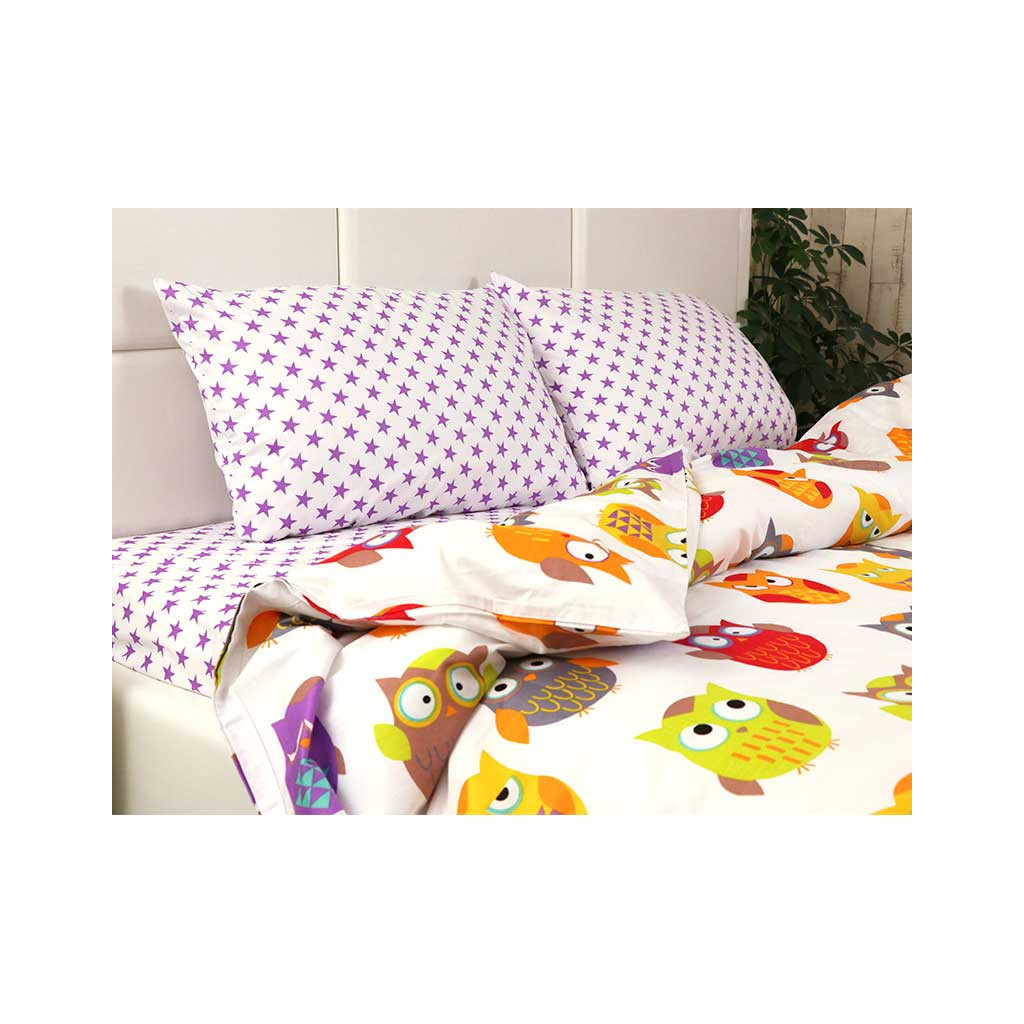 Постільна білизна Руно Сатин двоспальний (655.137К_Сови_1) - зображення 2
