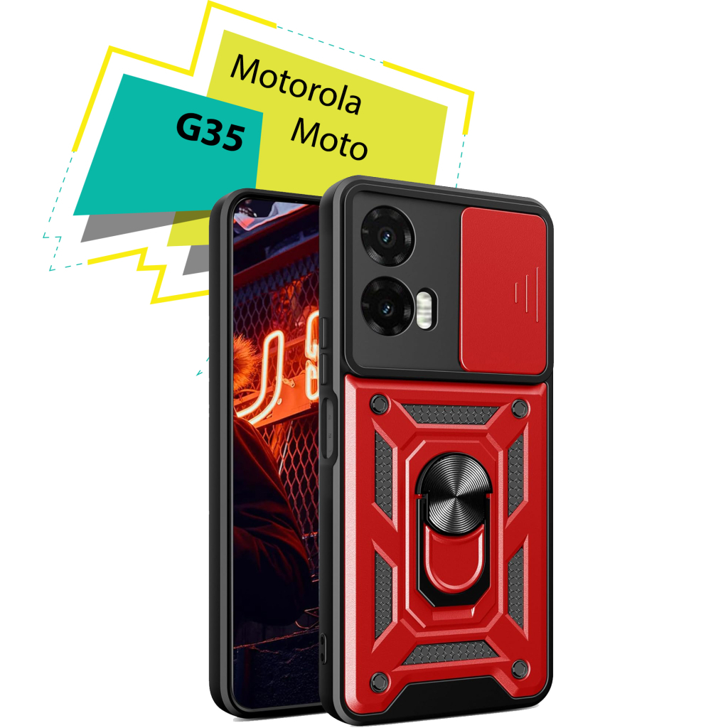 Чохол до мобільного телефона BeCover Military Motorola Moto G35 Red (713092) - зображення 1