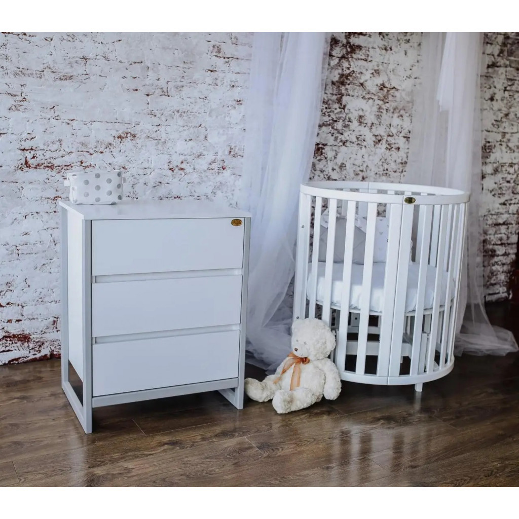 Комод-пеленатор Angelo Magic 60 см біло-сірий 60х51х90 (19027) - изображение 3