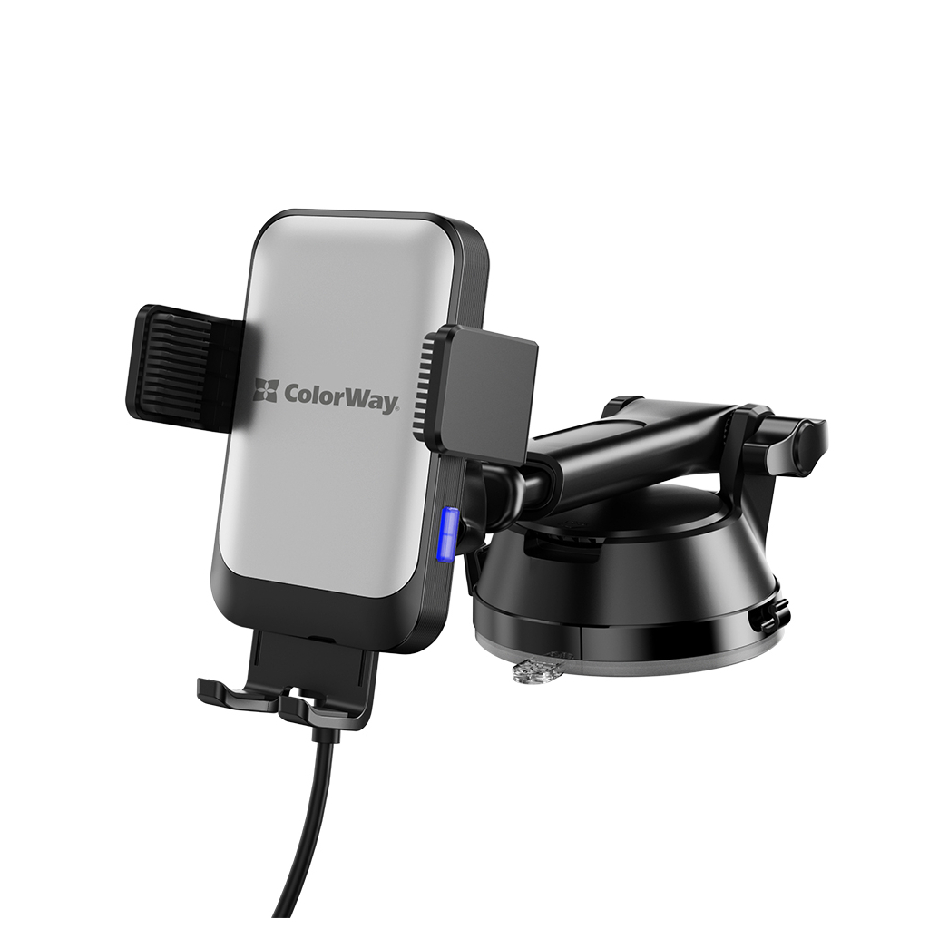 Універсальний автотримач ColorWay AutoSense Car Wireless Charger 2 (Dashboard+Air Vent) 15W (CW-CHAW040Q-BK) - изображение 5