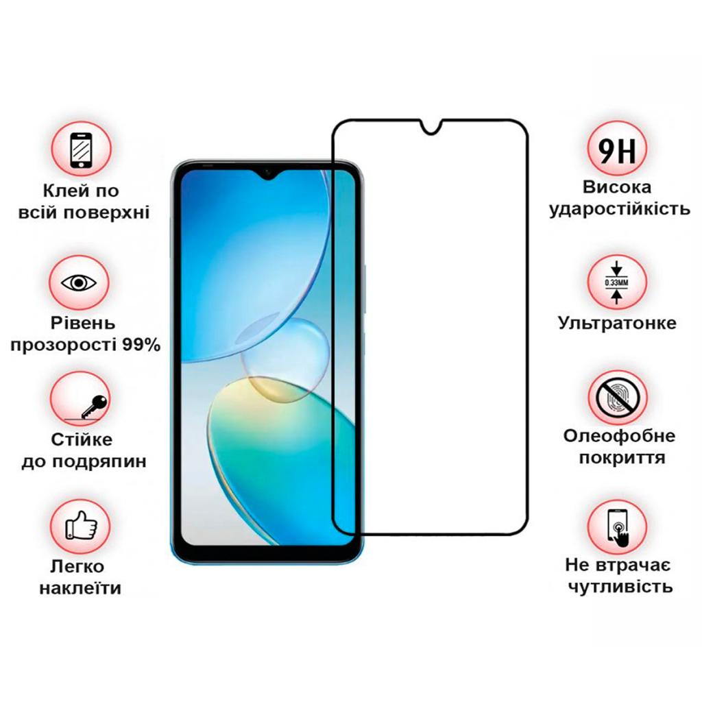 Скло захисне BeCover Infinix Hot 12і (X665B) Black (708540) - зображення 4