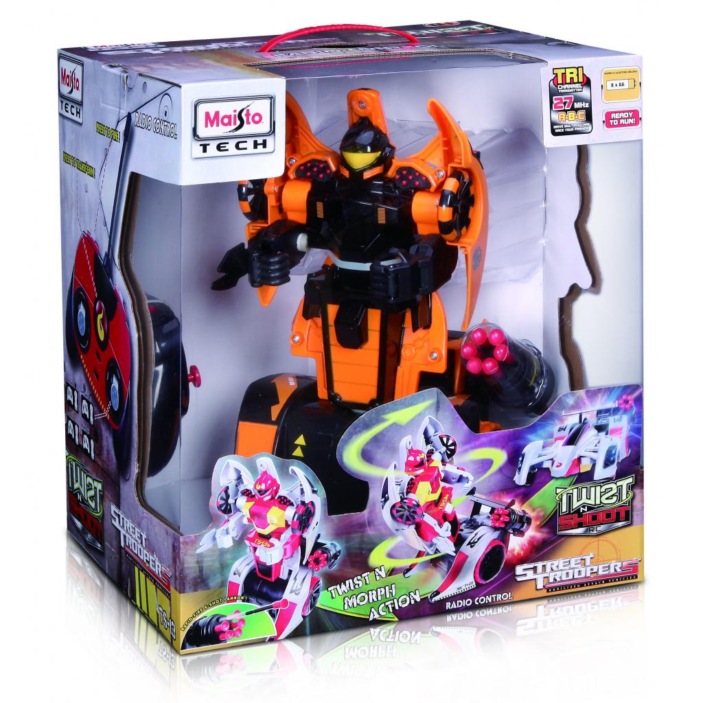 Радіокерована іграшка Maisto трансформер Twist and Shoot помаранчевий (81177 orange) - зображення 4