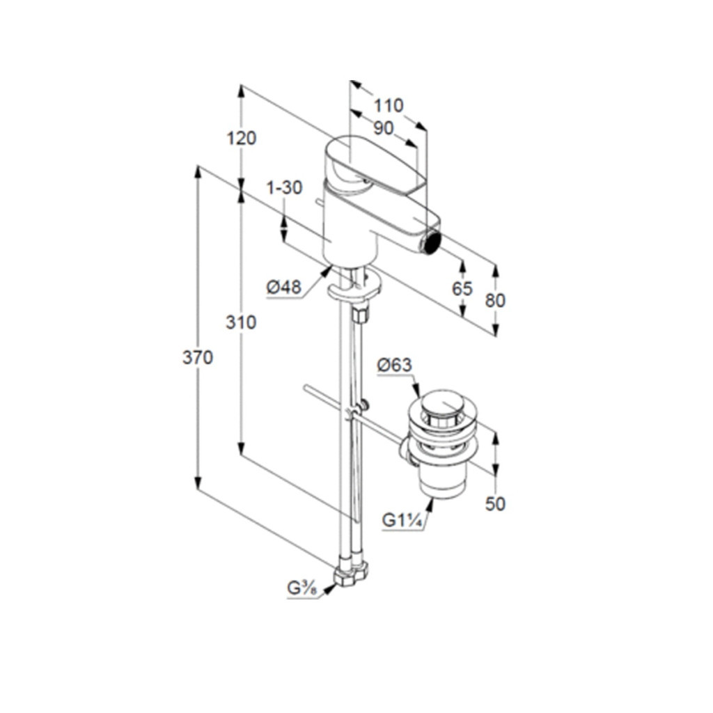 Змішувач KLUDI PureampSolid (342160575) - изображение 2