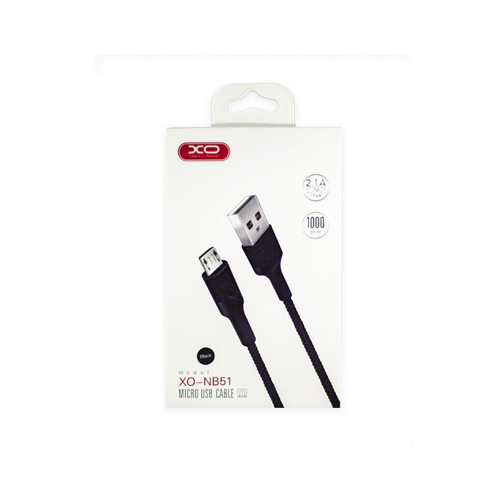 Дата кабель USB 2.0 AM to Micro 5P 1.0m 2.1A black XO (NB51-M-1-BK) - зображення 4