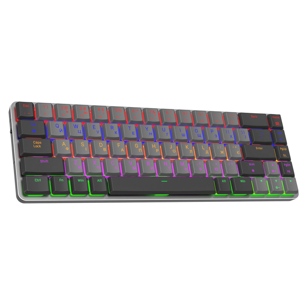 Клавіатура GamePro MK122R Red Swich Low Profile Wireless Dark Gray (MK122R) - изображение 2