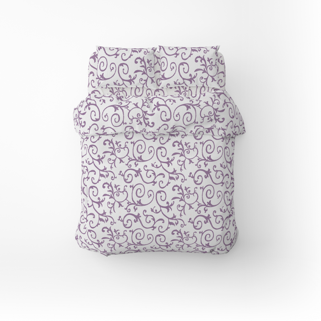 Постільна білизна Home Line Вензель ліловий бязь полуторний (162237) - зображення 2