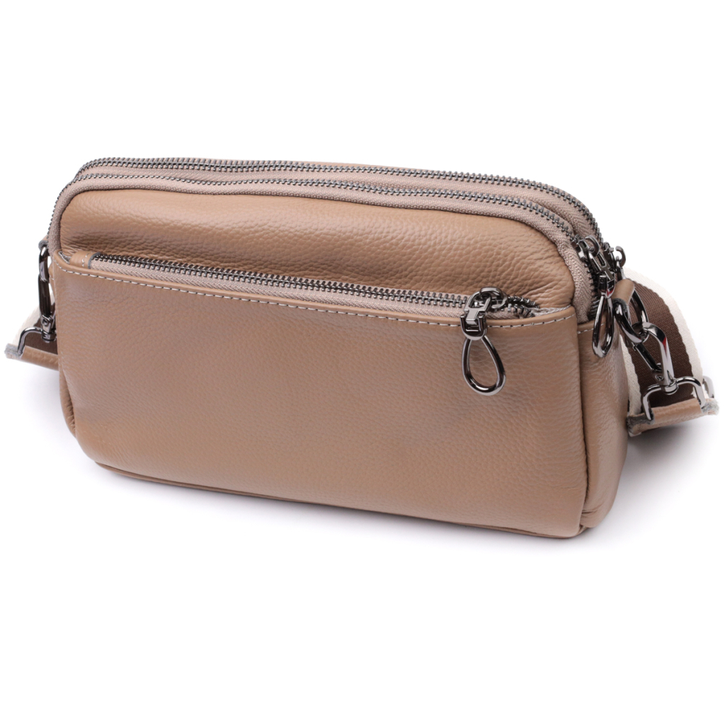 Сумка Vintage Жіноча з натуральної шкіри Бежева (22599) - зображення 2