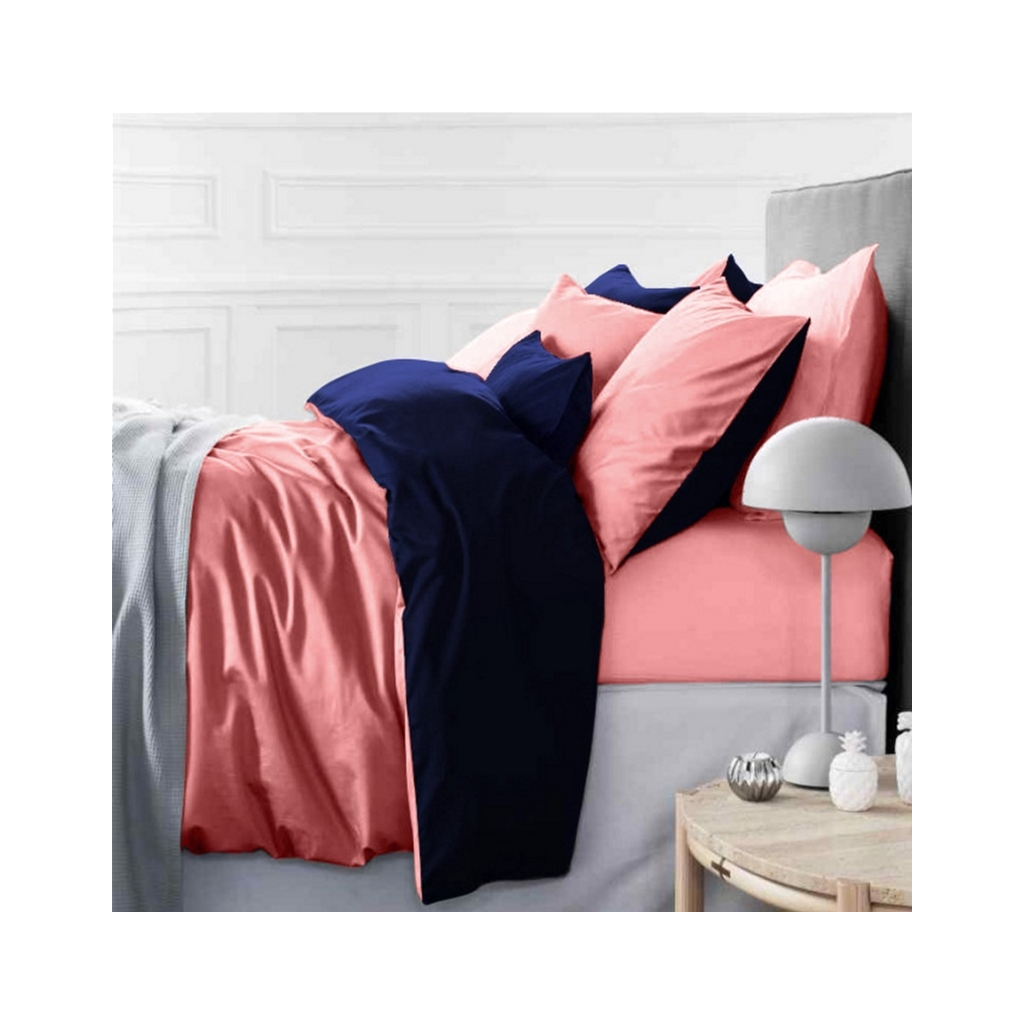 Постільна білизна MirSon Сатин Premium Delphinium 0132+4058 2х160х220 (2200001718593) - зображення 1