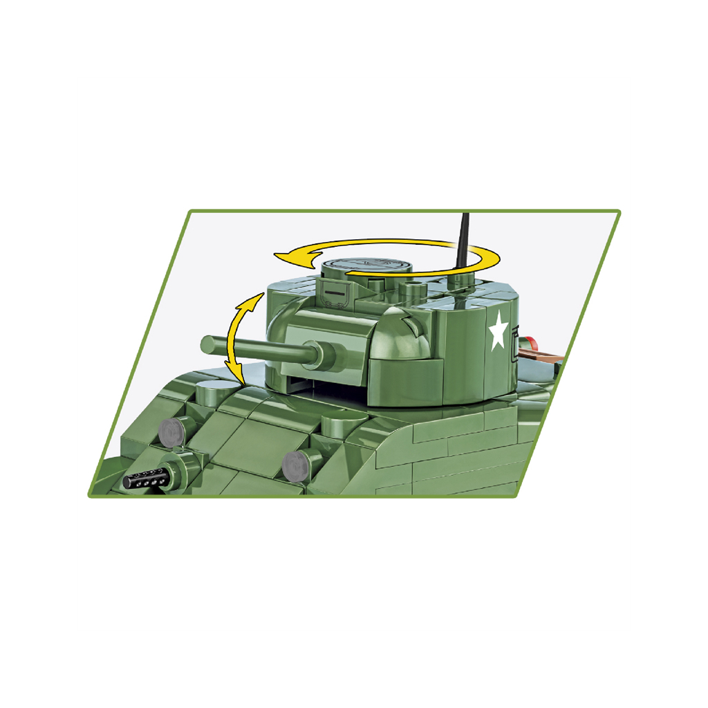Конструктор Cobi Друга Світова Війна Танк M4 Шерман, 312 деталей (COBI-2715) - зображення 6