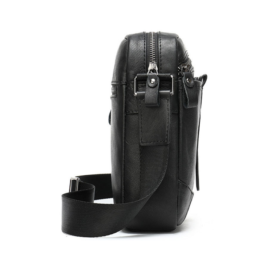 Сумка Vintage Через плече зі шкіри Чорна (20034) - зображення 7