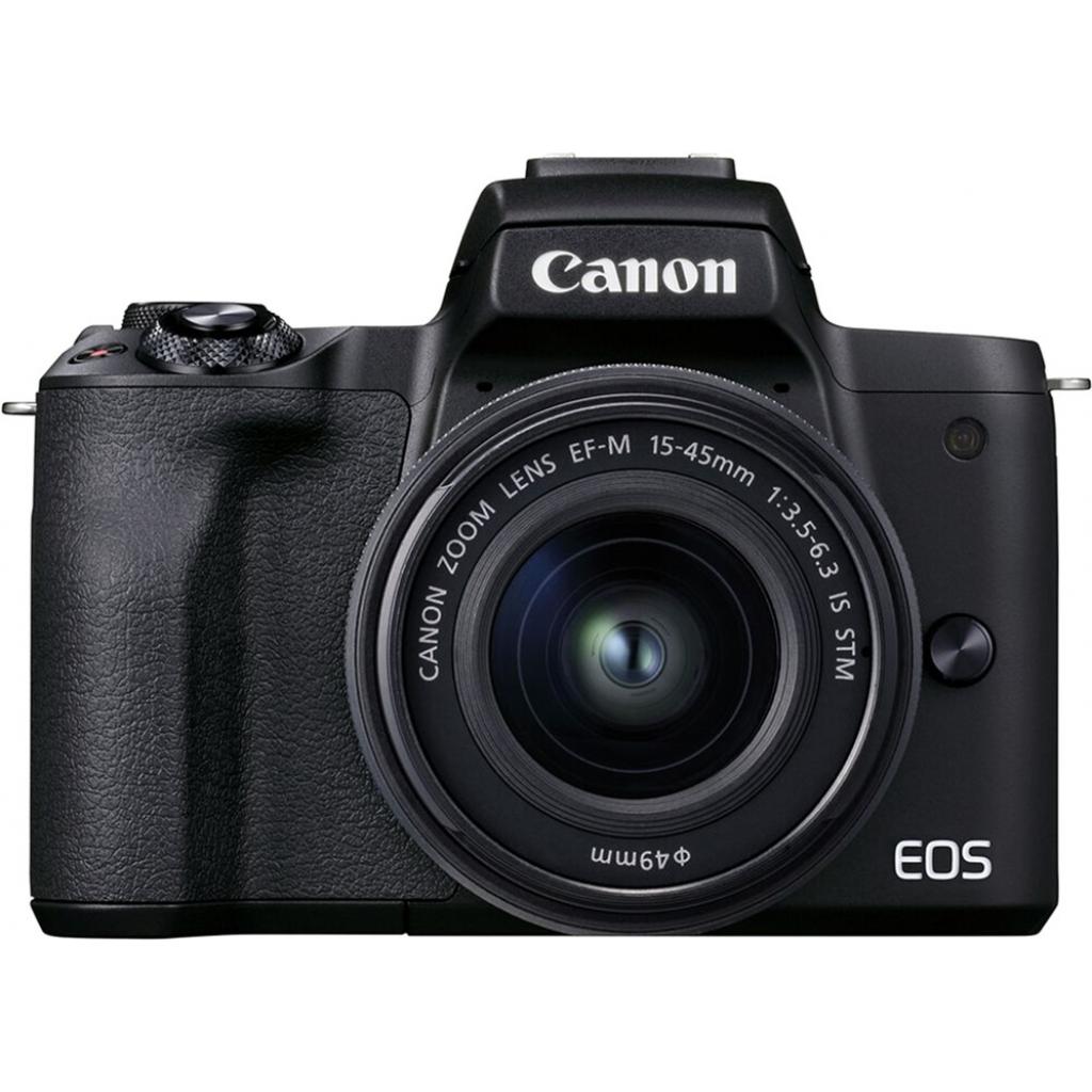 Цифровий фотоапарат Canon EOS M50 Mk2 + 15-45 IS STM + 55-200 IS STM Black (4728C041) - зображення 2