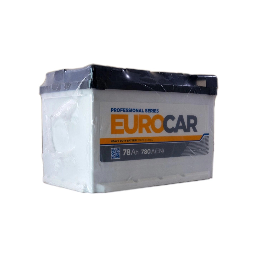Акумулятор автомобільний EUROCAR 6СТ-78АЗ (0) (-/+) (L3) 780А 12V - зображення 2