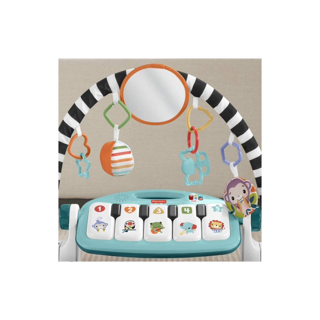 Дитячий килимок Fisher-Price ігровий центр блакитний Натискай та грай з технологією Smart Stages (англ.) (HWY58) - изображение 4