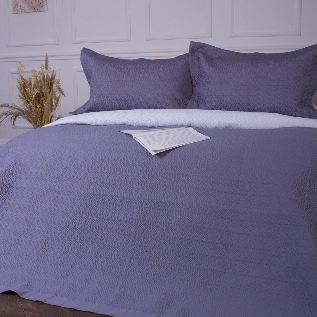 Покривало MirSon набір Imperial Grey Line покривало 180х210 см + наволочки 50х70 см х 2 шт (2200007178056) - picture 2