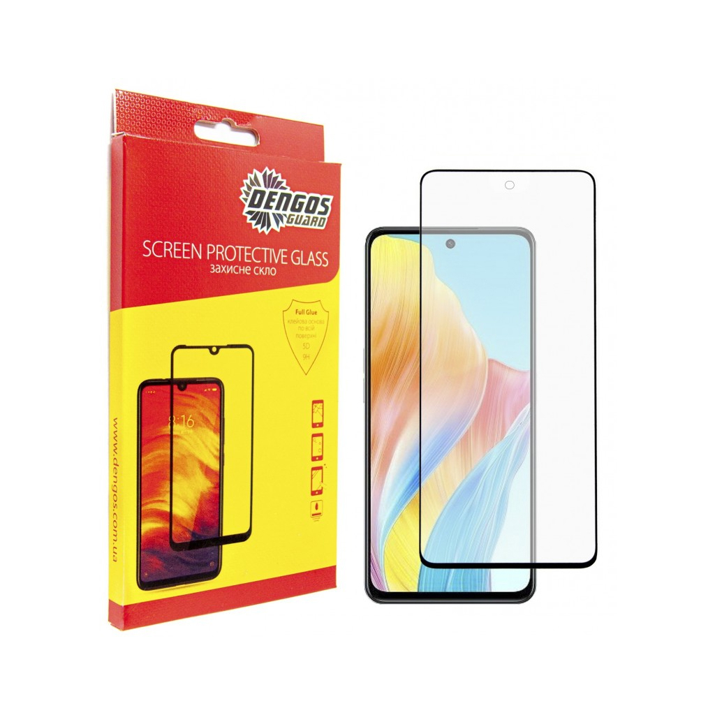 Скло захисне Dengos Full Glue Oppo A98 5G (black) (TGFG-293) - зображення 1
