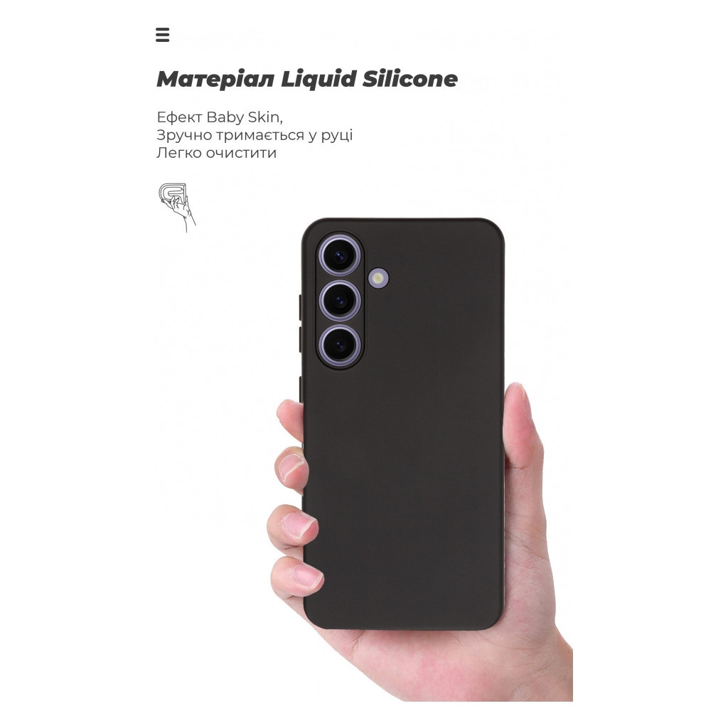 Чохол до мобільного телефона Armorstandart ICON Case Samsung S24 Camera cover Black (ARM72488) - зображення 7