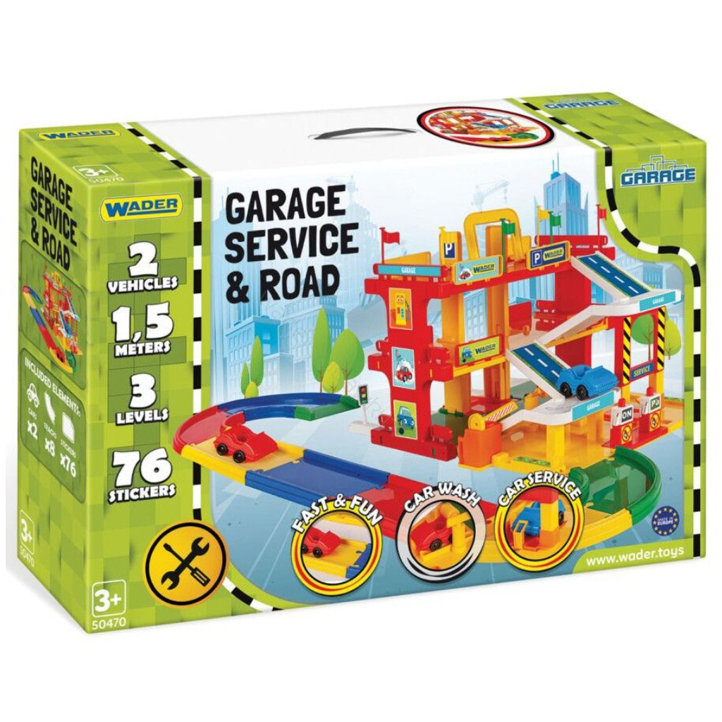 Ігровий набір Wader Гараж "Сервіс" з дорогою (50470) - изображение 2