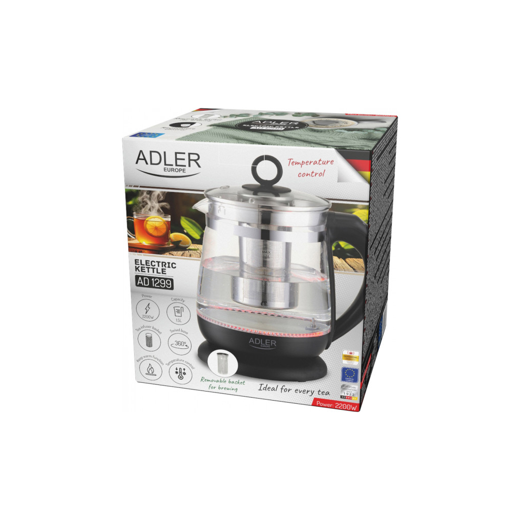 Електрочайник Adler AD 1299 black (AD1299b) - зображення 10