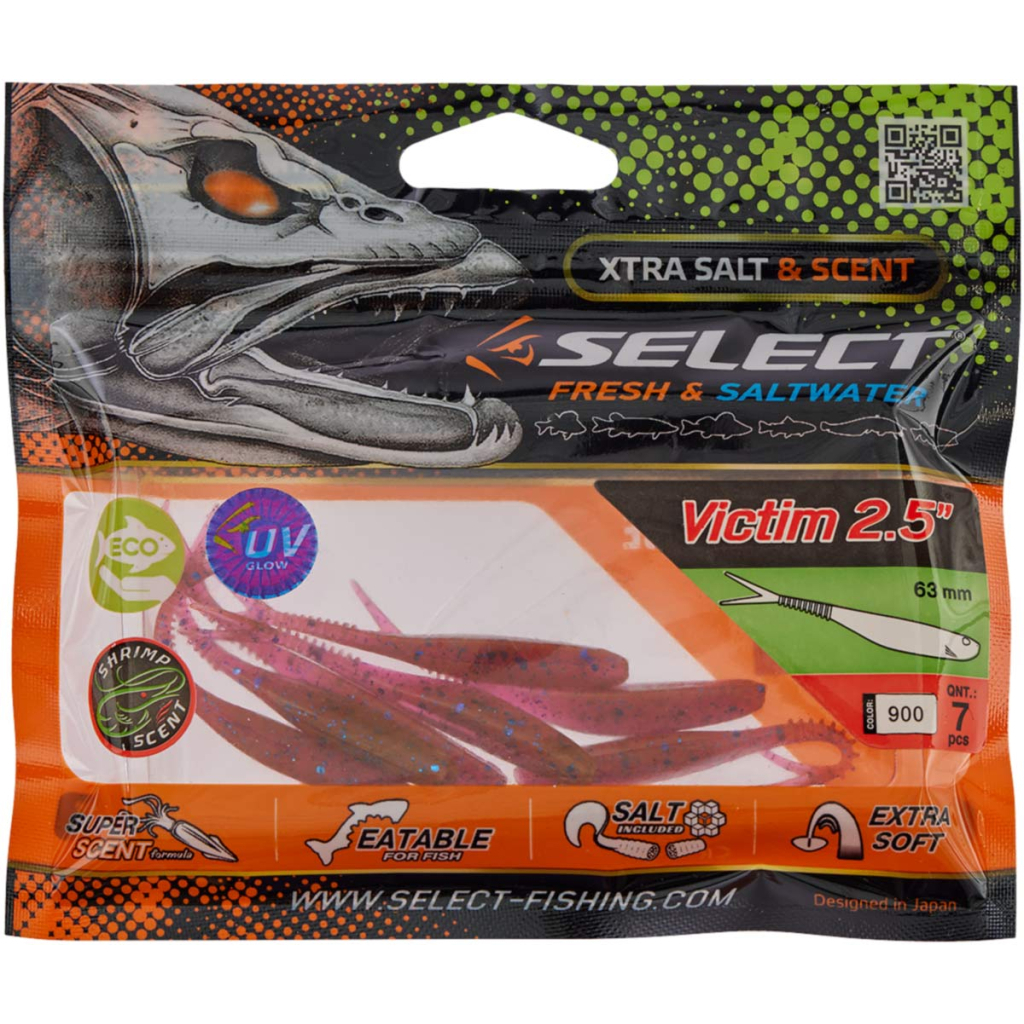 Силікон рибальський Select Victim V-Tail 2.5" 900 (7 шт/уп) (1870.74.34) - зображення 2