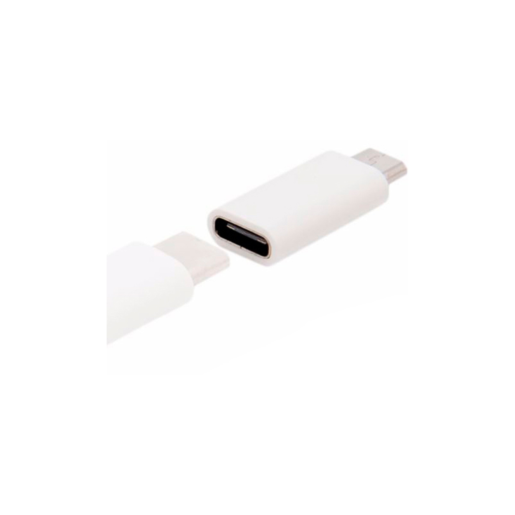 Перехідник Lapara Micro USB Male to USB 3.1 Type-C Female white (LA-MaleMicroUSB-TypeC-Female white) - зображення 2