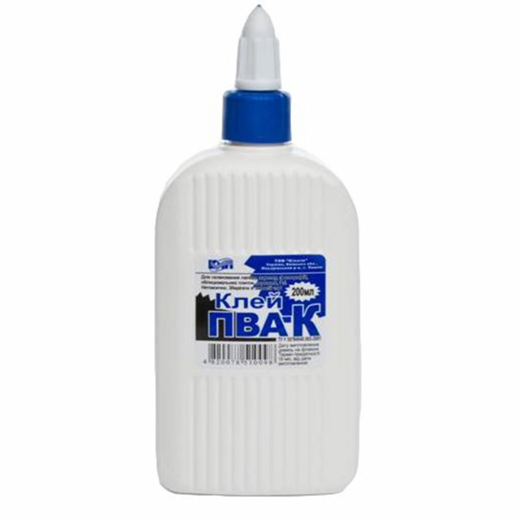 Клей КіП ПВА-К 200 мл із супер ковпачком (GLUE-KIP-PVA-200ML) - зображення 1