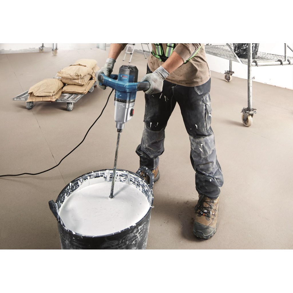 Міксер будівельний Bosch GRW 140, 1400Вт, 480-750об/хв, М14, 4.2кг (0.601.1C4.020) - зображення 6