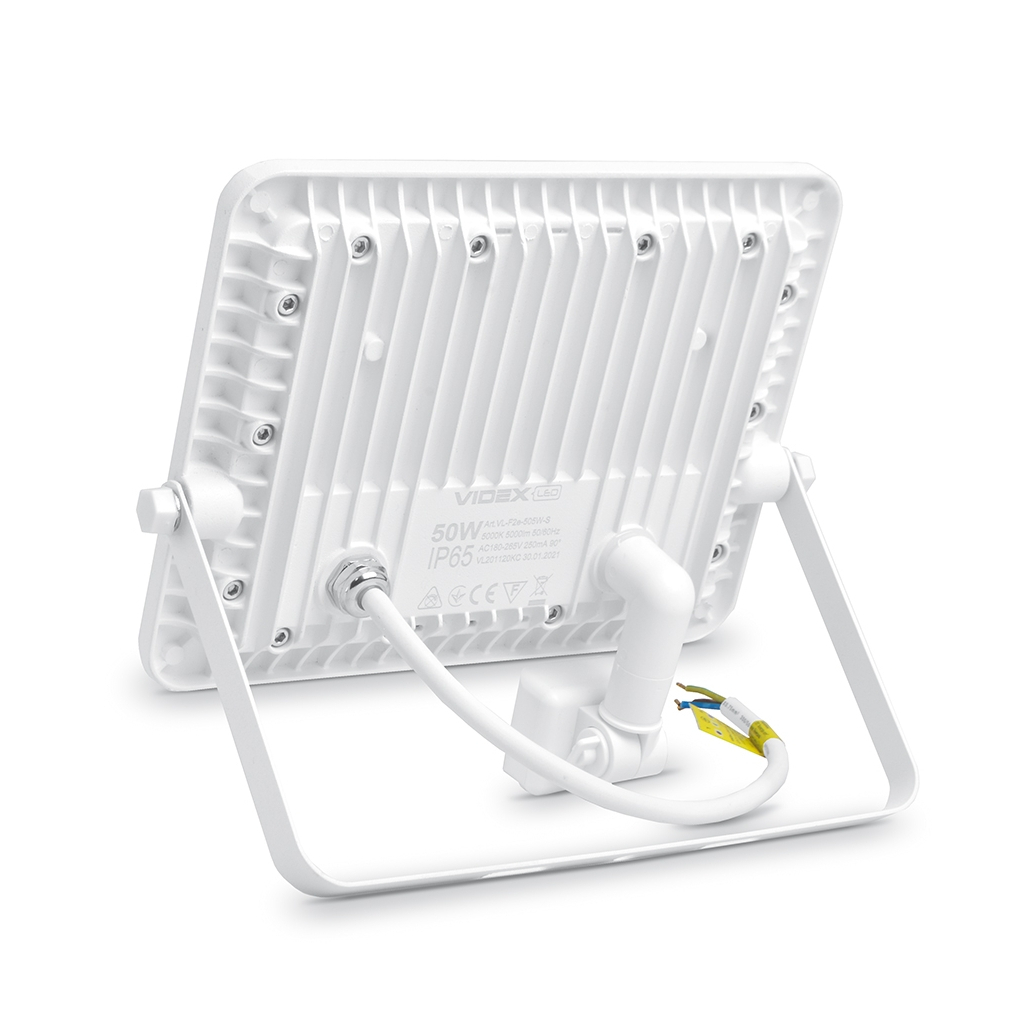 Прожектор Videx LED 50W 5000K з датчиком руху (VL-F2e505W-S) - зображення 2