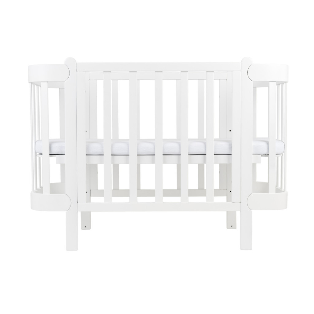 Ліжечко Ingvart трансформер Nika 60 з опускною боковинкою (60х94, 60х120) біле (319003) - зображення 2