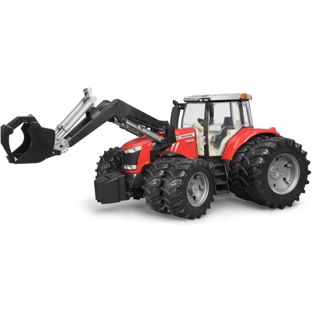 Спецтехніка Bruder Massey Ferguson 7624 з переднім навантажувачем 1:16 (03047) - зображення 6