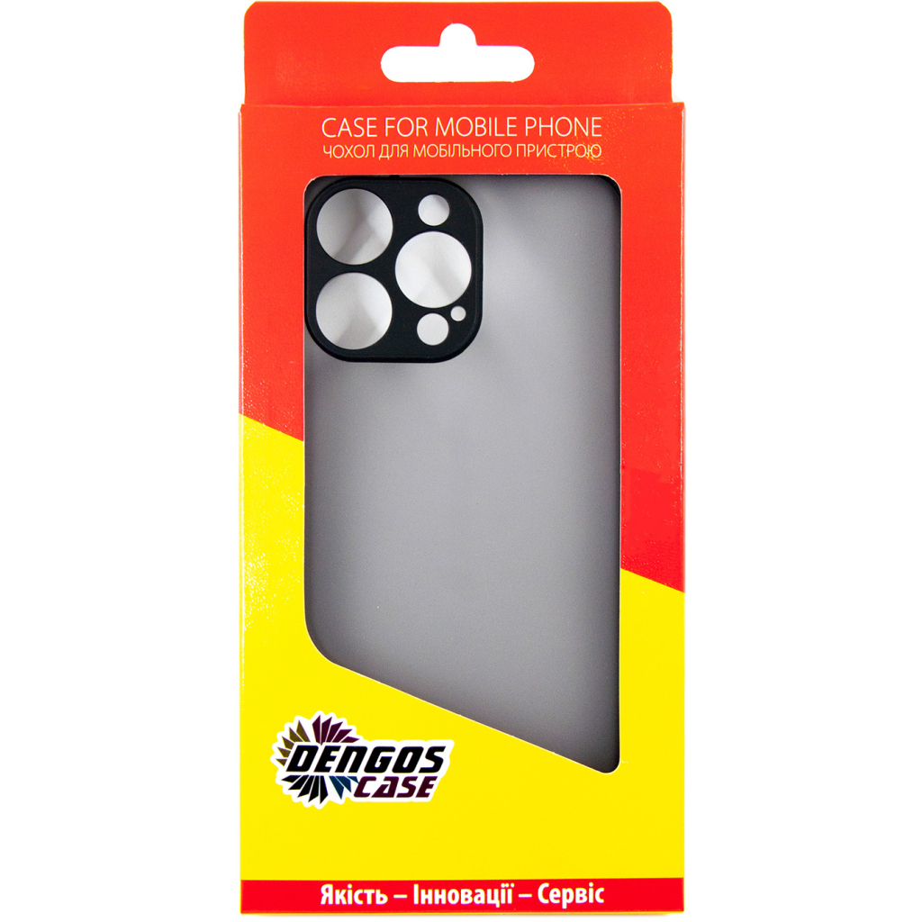 Чохол до мобільного телефона Dengos Matte iPhone 15 Pro Max (black) (DG-TPU-MATT-133) - зображення 5