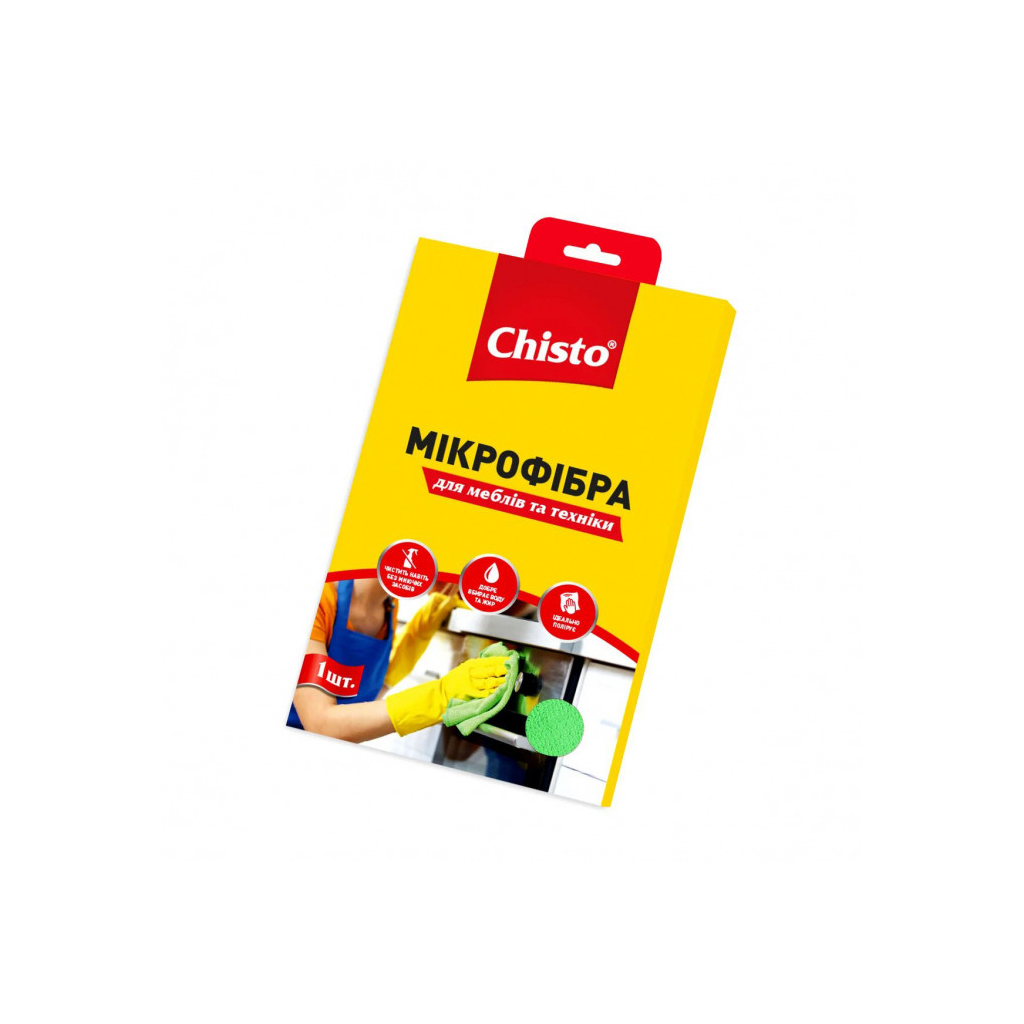 Серветки для прибирання Chisto Мікрофібра для меблів та техніки 1 шт. (4820164151051) - зображення 1