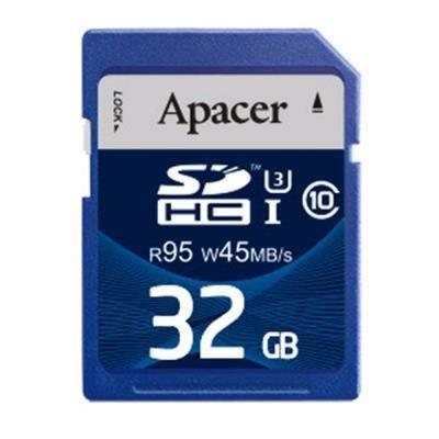 Карта пам'яті Apacer 32GB SDHC UHS-I 95/45 Class10 (AP32GSDHC10U3-R) - зображення 1