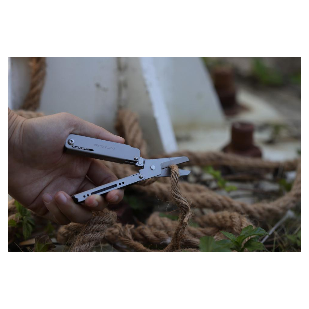 Мультитул Roxon зі змінними бітами Grey (M3) - зображення 5