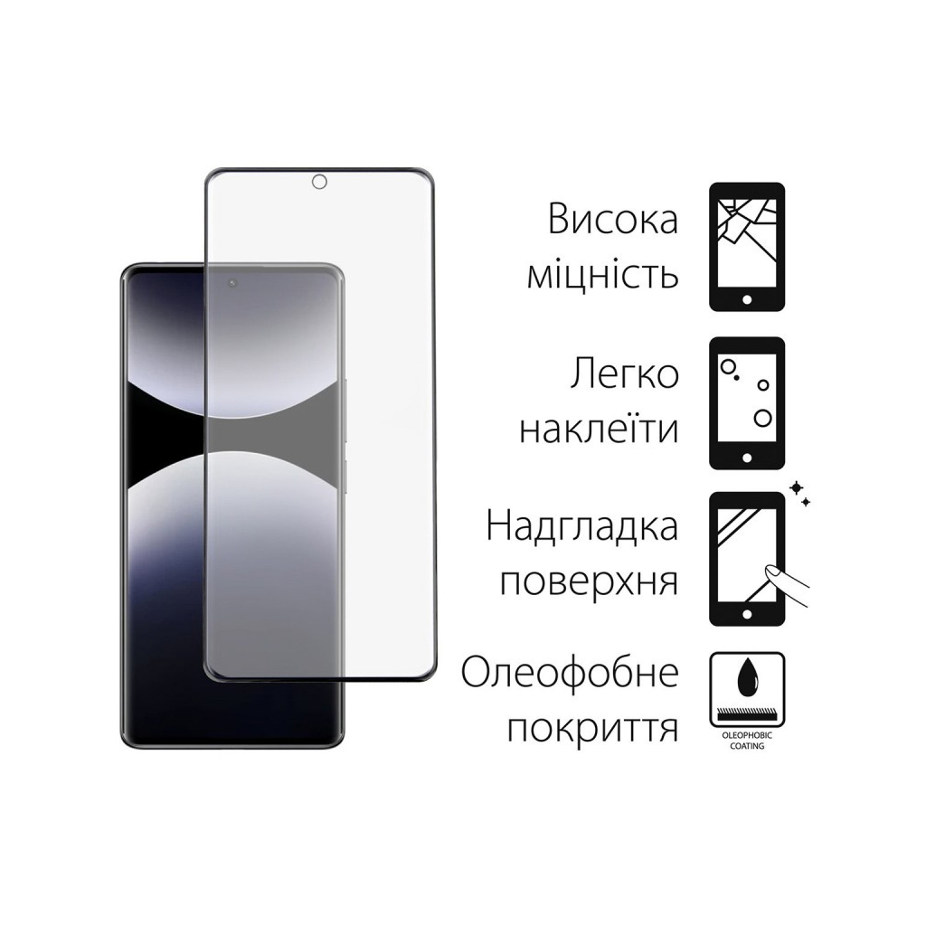 Чохол до мобільного телефона Dengos Kit Xiaomi Redmi Note 14 Pro case Soft + glass (Mint) (DG-KM-132) - зображення 3