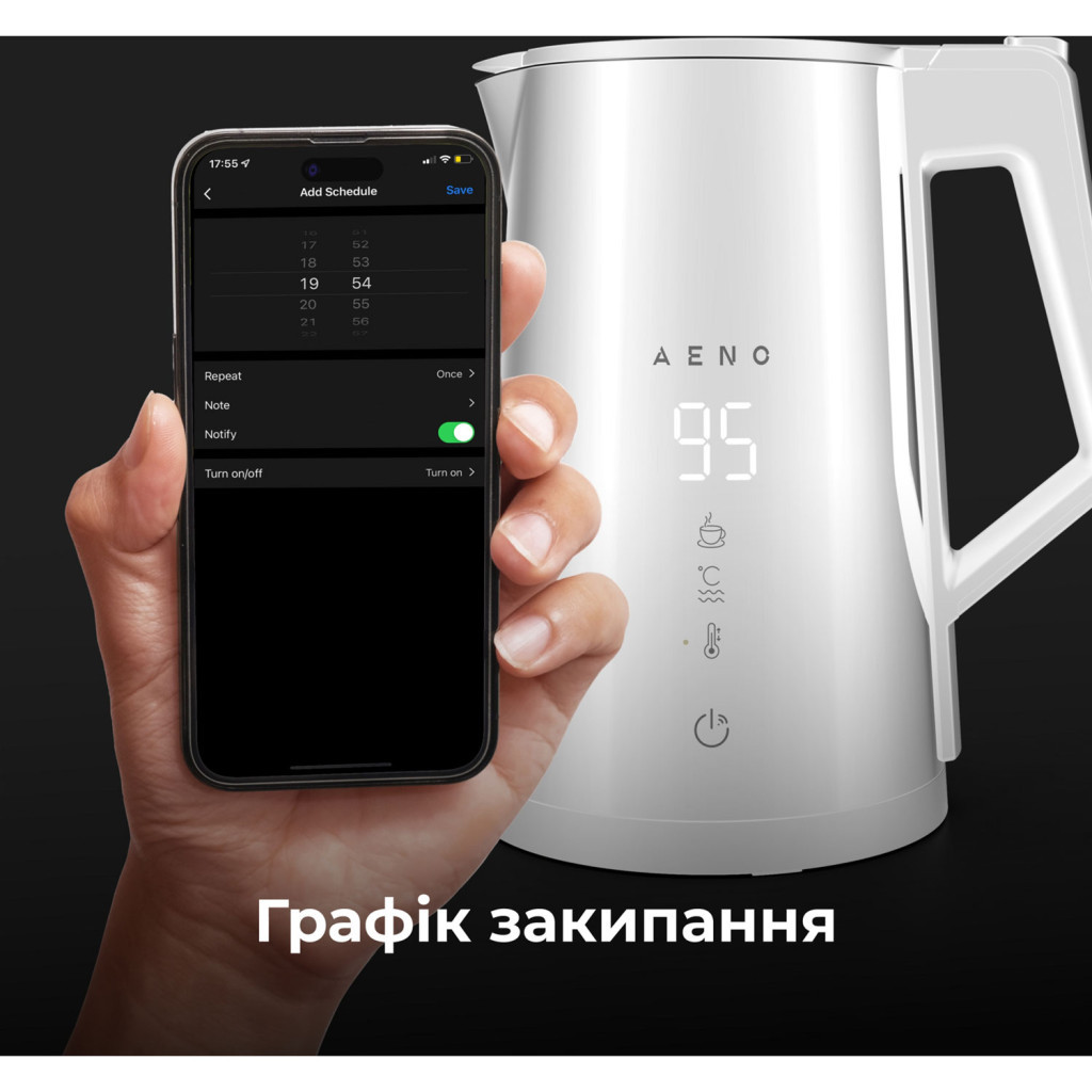 Електрочайник AENO AEK0008S - зображення 8