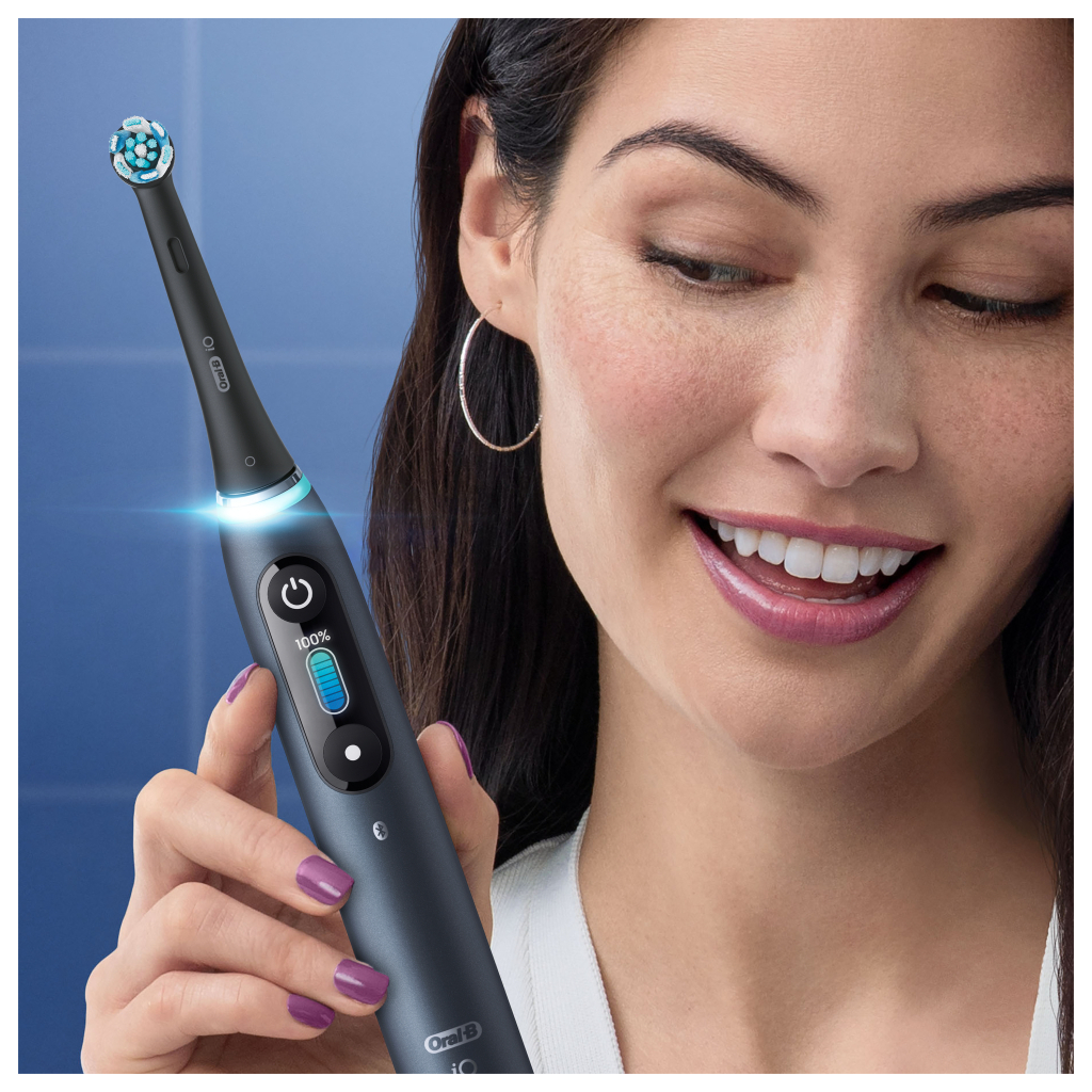 Електрична зубна щітка Oral-B Series 9 DUO iOM9d.2J2.2AD Рожева+Чорна (2) (4210201411574) - зображення 10