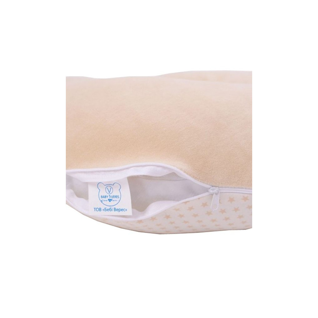Подушка Верес для годування "Comfort Velour stars beige" 150*57 (302.02.1) - зображення 3