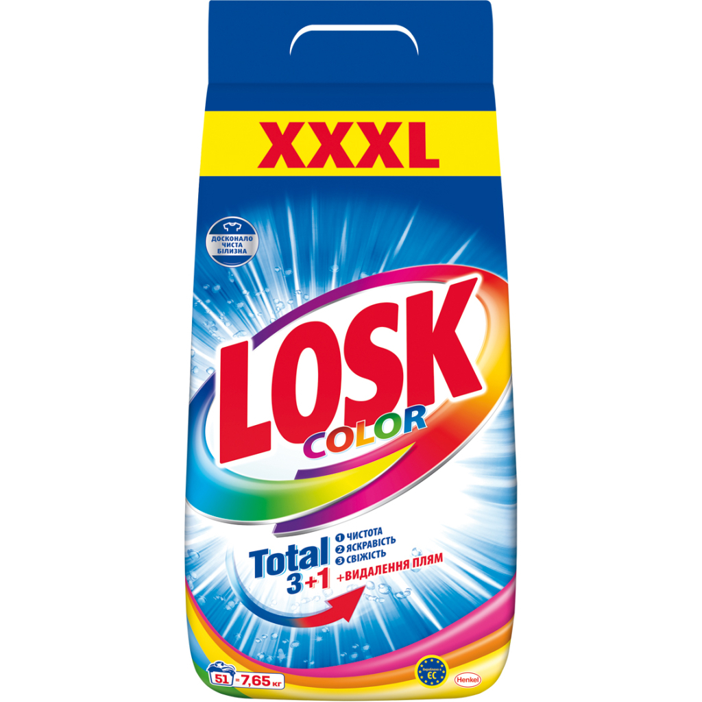 Пральний порошок Losk Color для кольорових речей 7.65 кг (9000101547146) - зображення 1