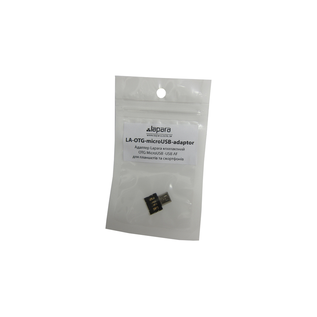 Перехідник OTG Micro to USB AF Lapara (LA-OTG-microUSB-adaptor) - изображение 3