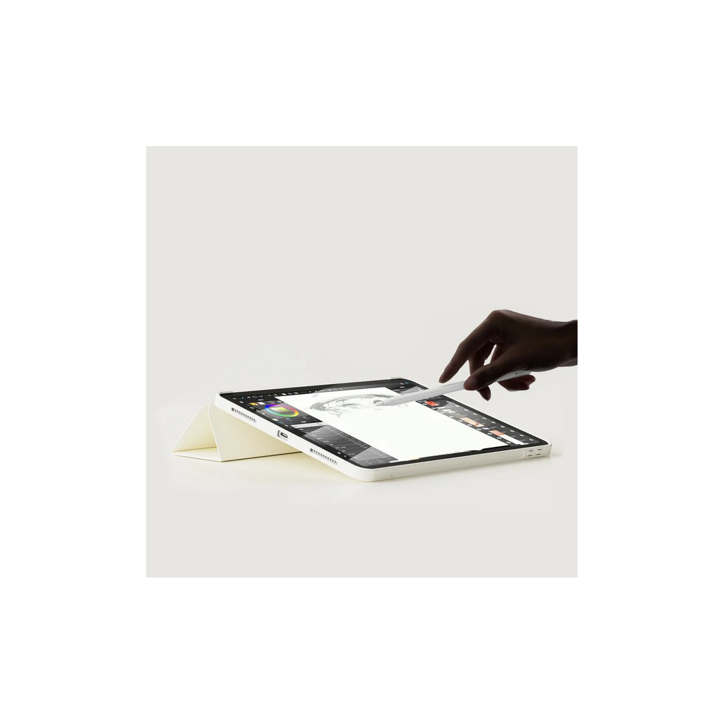 Чохол до планшета BeCover Tri Fold Soft TPU Silicone Apple iPad Air 13" M2/M3 (2024/2025) Beige (711740) - зображення 5