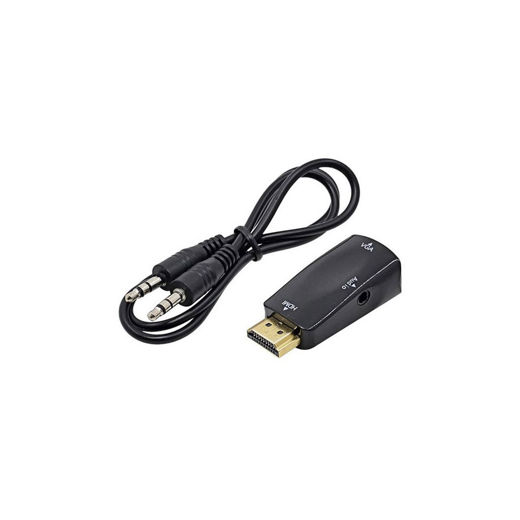 Перехідник ST-Lab HDMI male (PC/laptop) - VGA F(Monitor) (U-991 black) - зображення 1