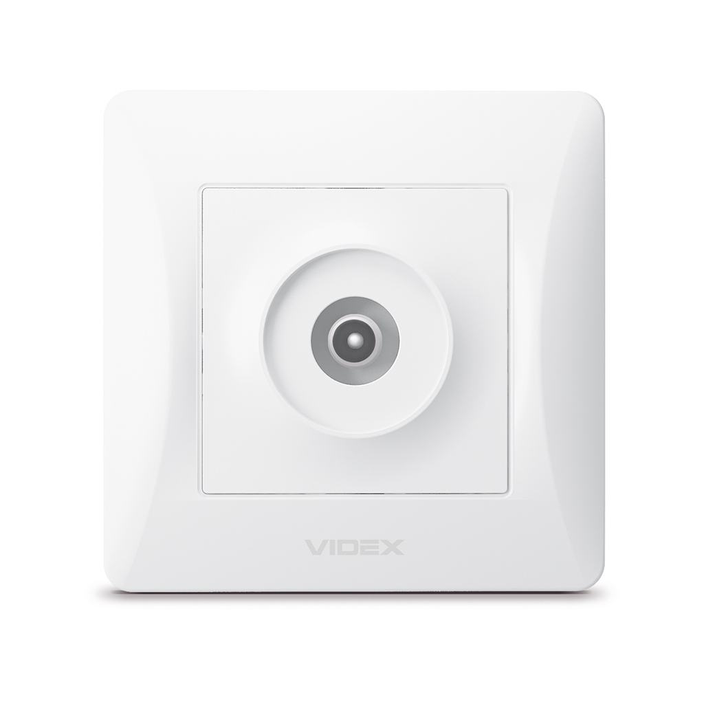 ТВ розетка Videx BINERA TV одинарна телевізійна біла (VF-BNSK1TVME-W) - изображение 2