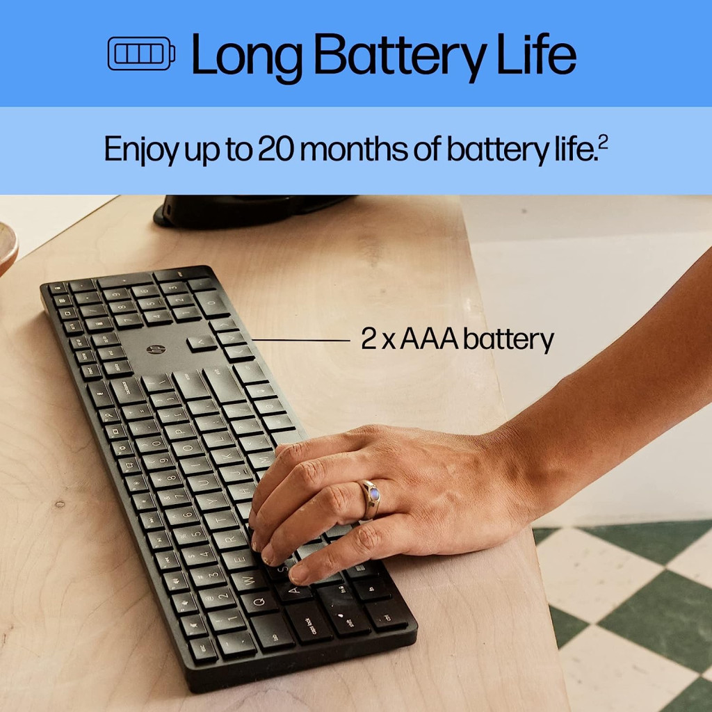 Клавіатура HP 450 Programmable Wireless UA Black (4R184AA) - зображення 10