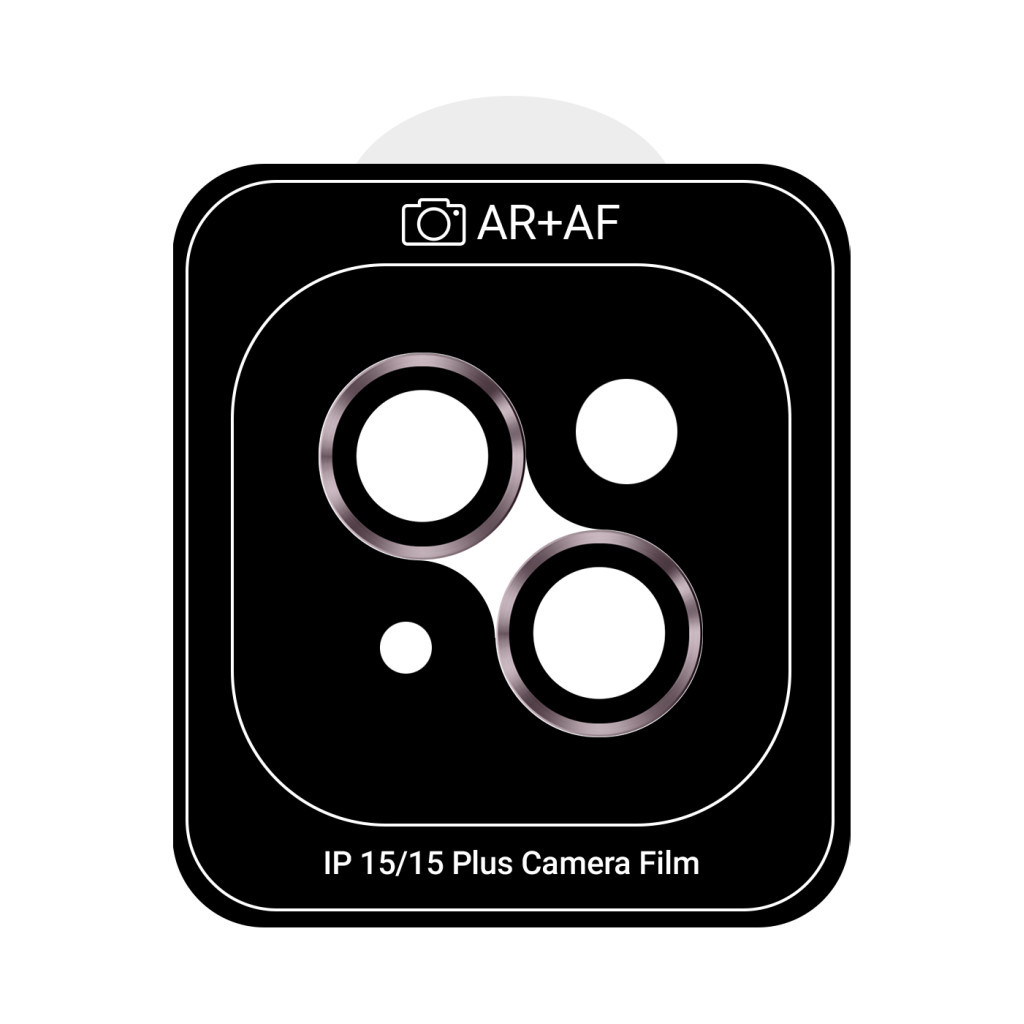 Скло захисне Armorstandart Camera Pro Apple iPhone 15 / 15 Plus Pink (ARM73313) - зображення 1