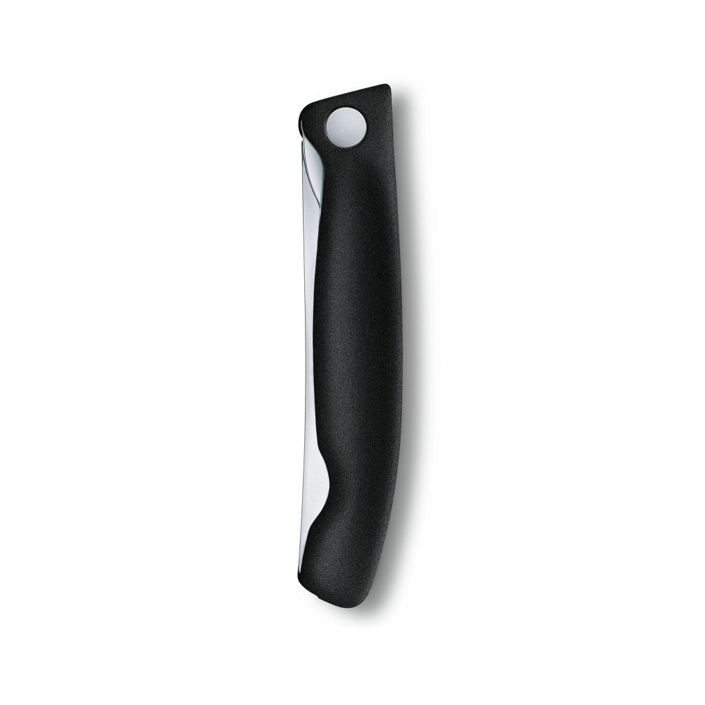 Кухонний ніж Victorinox SwissClassic Foldable Paring 11 см Serrated Black (6.7833.FB) - зображення 4