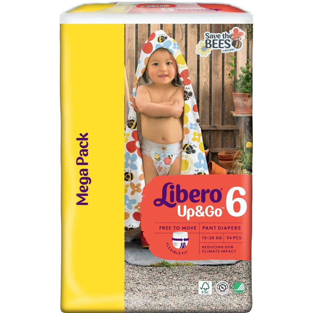 Підгузки Libero Up&Go Розмір 6 (13-20 кг) 54 шт (7322541743004) - зображення 3