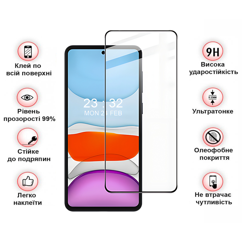 Скло захисне BeCover Oppo A60 Black (711666) - зображення 3