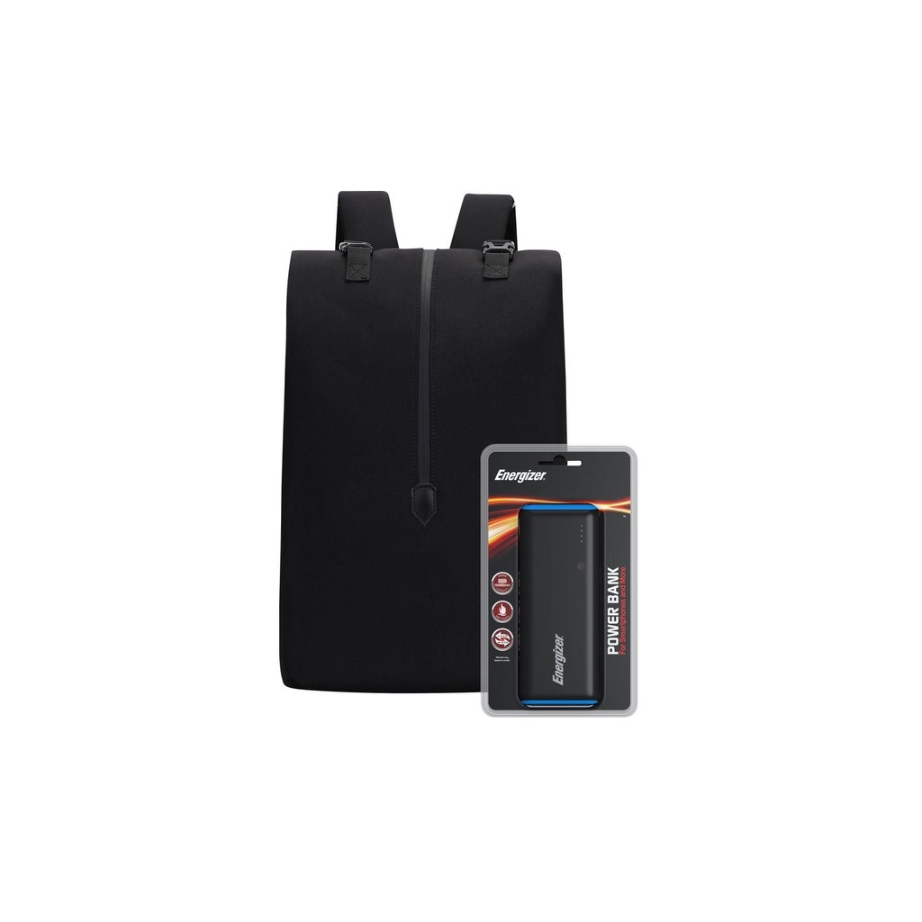 Рюкзак для ноутбука Energizer 15.6'' EPB004 Black + powerbank UE10007 Black (EPB004-BK+UE10007) - зображення 1