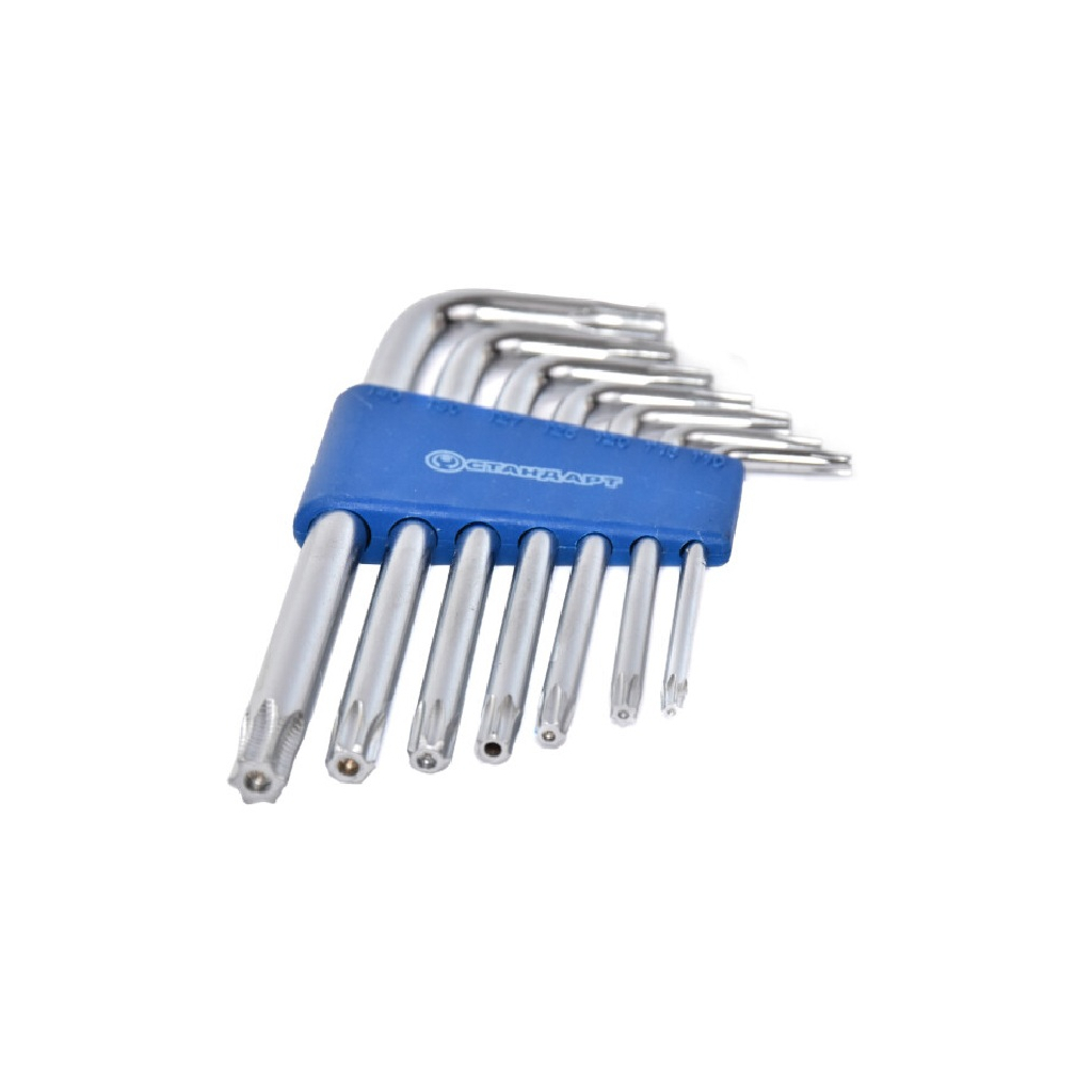 Ключ Стандарт TORX Г-подібний з отвором 7шт. (TKS0701) - зображення 2
